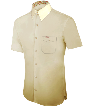 Goedkope Maatshirts with French Collar 2 Button