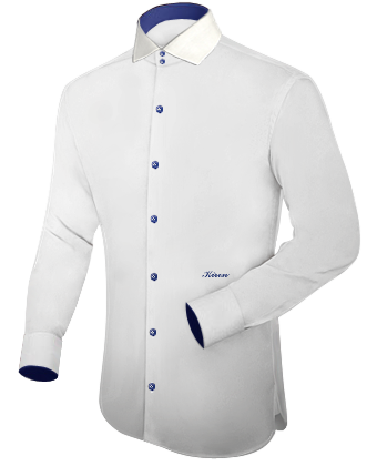 Grote Maten Hemd with Italian Collar 2 Button