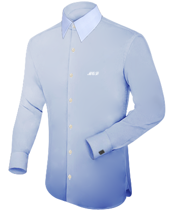 Hemd Witte Manchetten with French Collar 1 Button