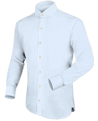 Heren Overhemd Extra Mouwlengte with Italian Collar 1 Button