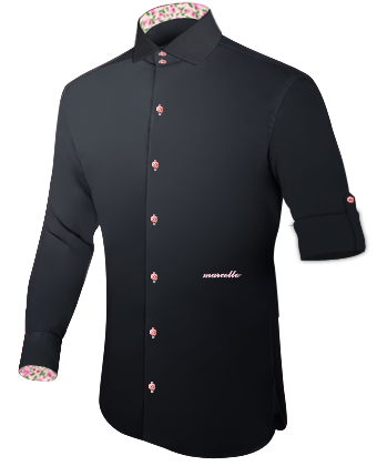 Italiaans Kindeoverhemd with Italian Collar 2 Button