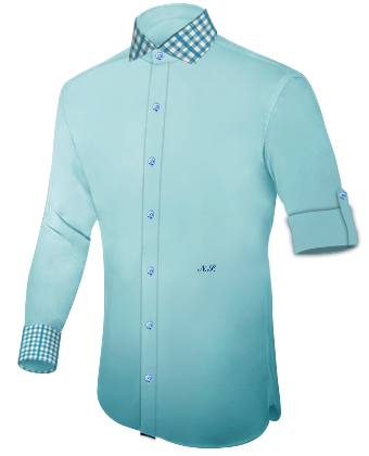 Iteliaanse Overhemden with Italian Collar 1 Button