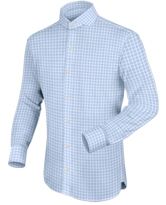 Ivoorwit Overhemd with Cut Away 1 Button