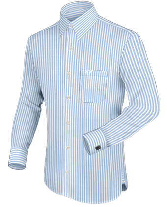 Geruit Overhemd with French Collar 1 Button