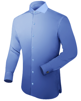 Gestreept Shirt with Italian Collar 1 Button