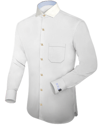 Maatshirt Online with Italian Collar 1 Button