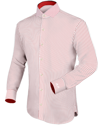 Online Tailor Made Shirt 3 D with Italian Collar 1 Button