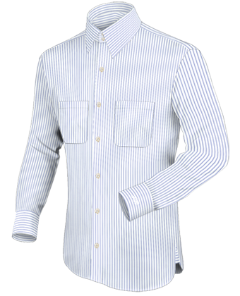 Overhemd Gestreept with French Collar 2 Button