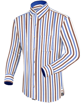 Overhemd Stretch with French Collar 1 Button