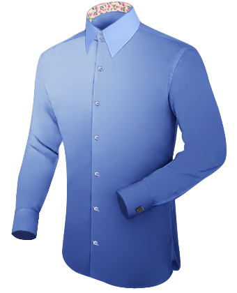 Overhemd Wit Goedkoop with French Collar 2 Button