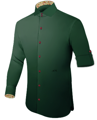 Overhemden Slim Fit Online Ontwerp with Italian Collar 2 Button