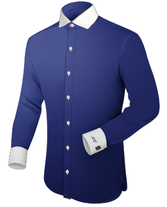 Pilotenoverhemd with Italian Collar 1 Button