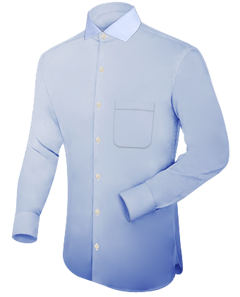 Custom Dress Shirt with Italian Collar 1 Button