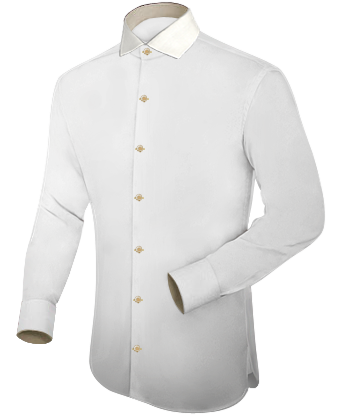 Dress Shirt with Italian Collar 1 Button