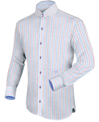 Overhemd Rood with Button Down