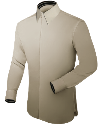 Shirt For Uniform with French Collar 1 Button