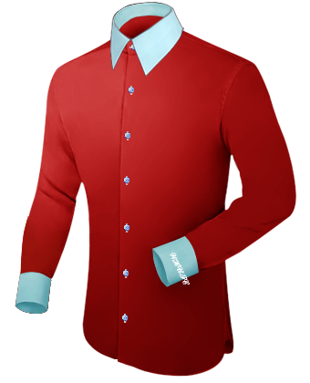 Shirts Bedrukken with French Collar 1 Button