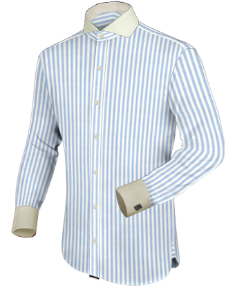 Slim Shirt with Cut Away 1 Button