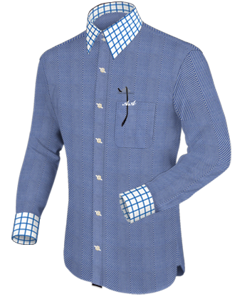 Uniform Shirt with French Collar 2 Button