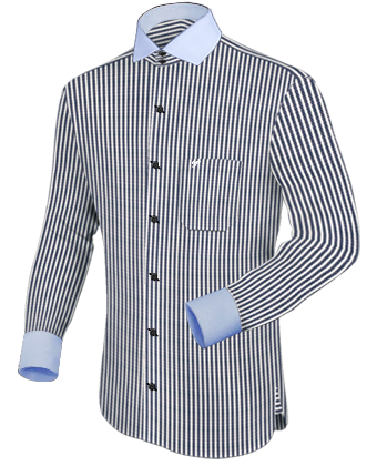 Business Shirt with Italian Collar 1 Button