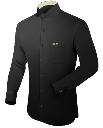 Bruidegom Overhemden with Italian Collar 1 Button