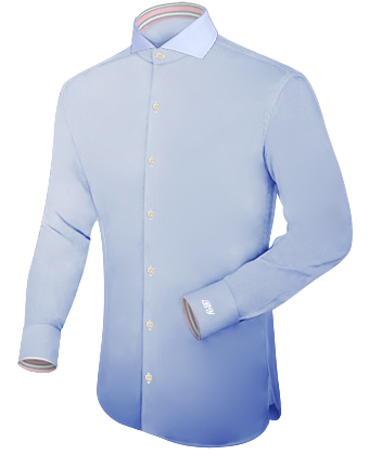 Casual Shirt Op Maat with Cut Away 1 Button