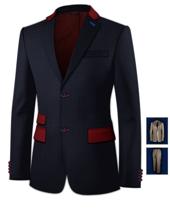 Costume Shop with 2 Buttons, Single Breasted