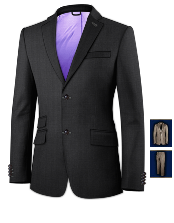 Tailored Suits with 2 Buttons, Single Breasted