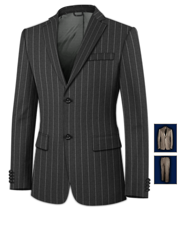 Mens Suit Tailor with 2 Buttons, Single Breasted