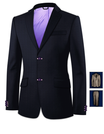 Tailermade Suit Amsterdam with 2 Buttons, Single Breasted