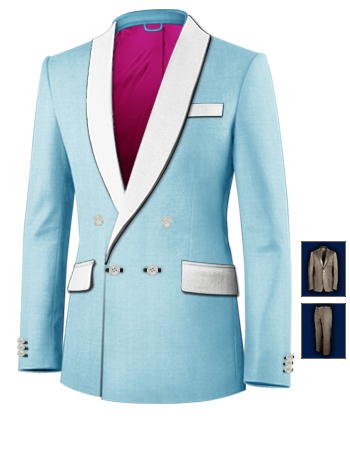 Online Outfit Maken Heren with 4 Buttons, Double Breasted (1 To Close)