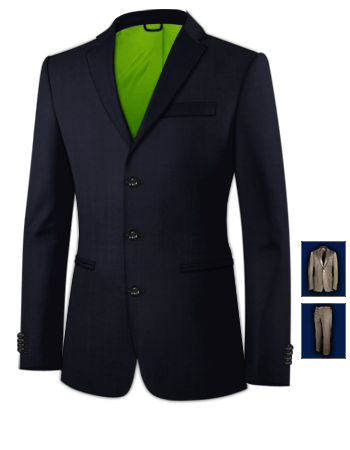 Kleding Voor Mannen Kostums with 3 Buttons, Single Breasted