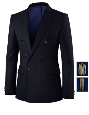 Kostumm Online with 6 Buttons, Double Breasted (1 To Close)