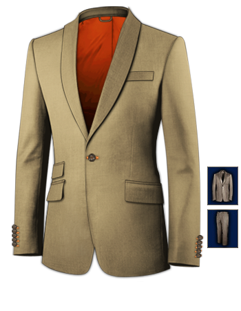 Kostuum Ondervest with 1 Button, Single Breasted